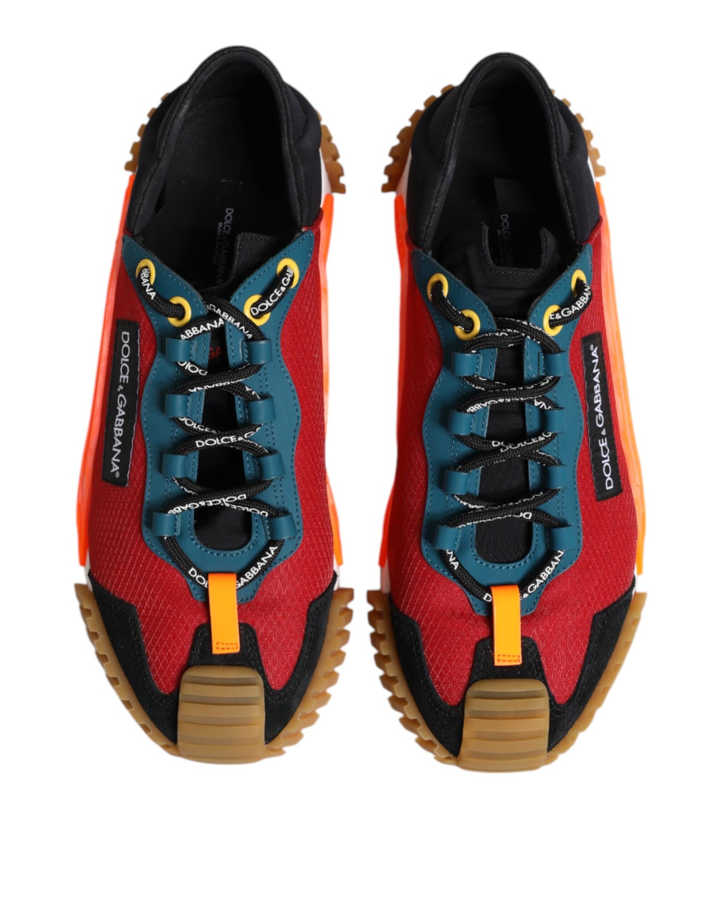 Dolce &amp; Gabbana Multicolor Logo Low Top NS1 Sneakers Shoes