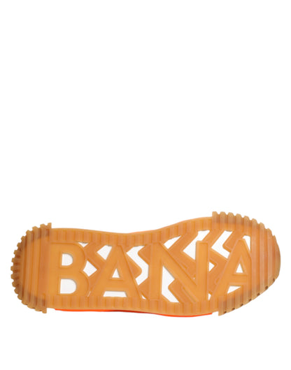 Dolce &amp; Gabbana Multicolor Logo Low Top NS1 Sneakers Shoes