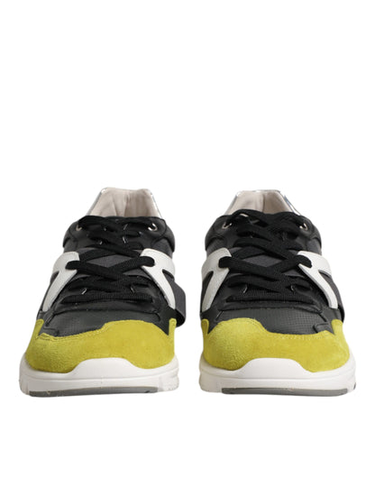 Dolce &amp; Gabbana Multicolor Lace Up Low Top Men Sneakers Shoes