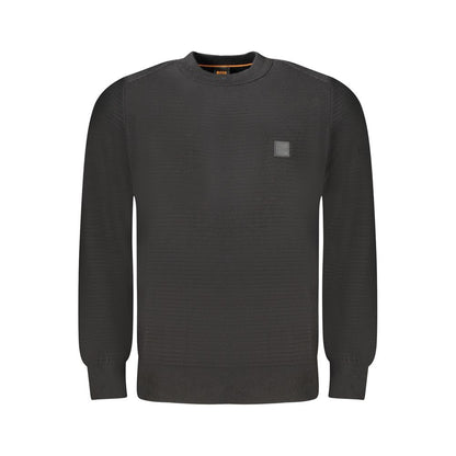 Hugo Boss Schwarzer Baumwollpullover für Herren