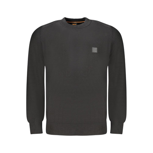 Hugo Boss Schwarzer Baumwollpullover für Herren