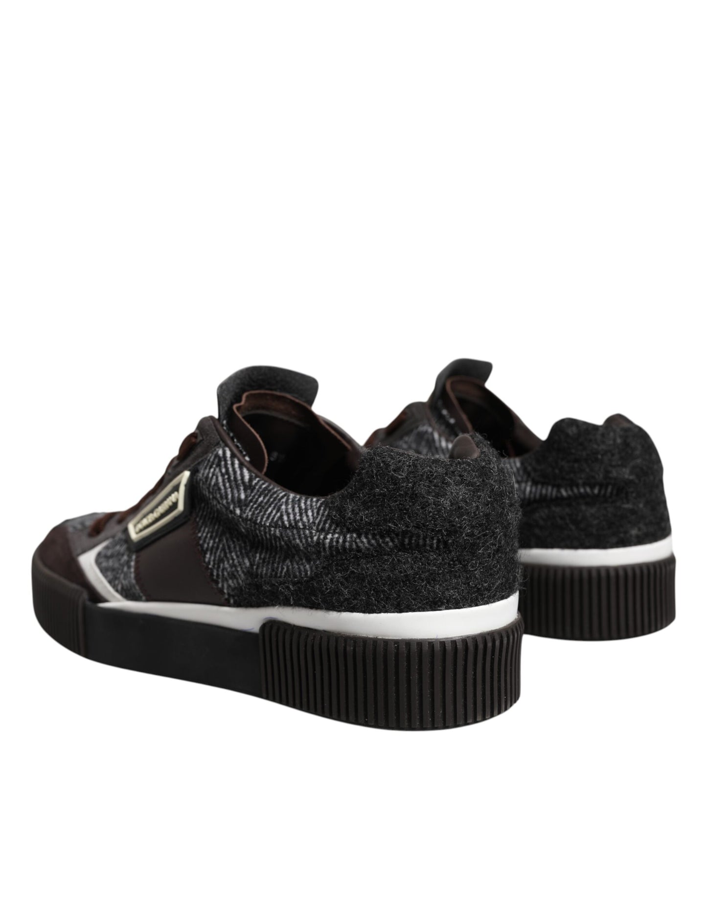 Dolce &amp; Gabbana Multicolor Leather Low Top Sneakers Shoes