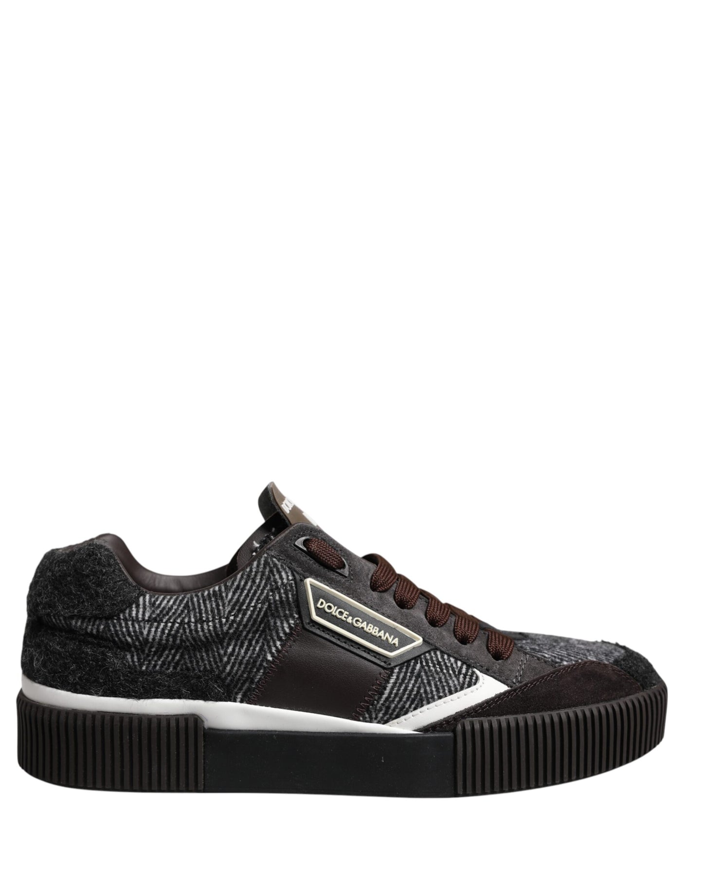 Dolce &amp; Gabbana Multicolor Leather Low Top Sneakers Shoes