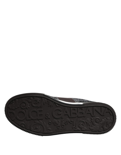 Dolce &amp; Gabbana Multicolor Leather Low Top Sneakers Shoes