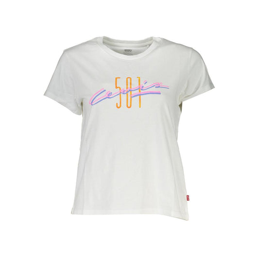 Levi's – Weißes Baumwoll-T-Shirt für Damen