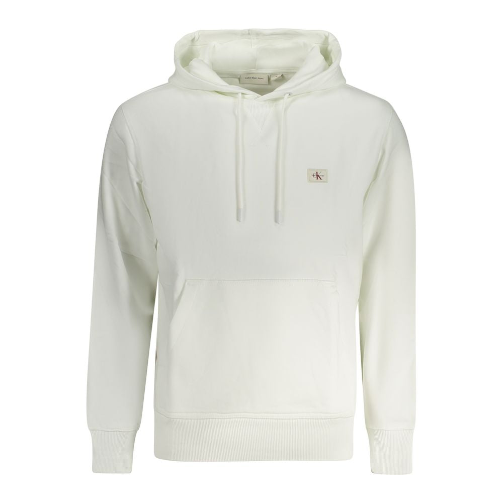 Calvin Klein – Weißer Baumwollpullover