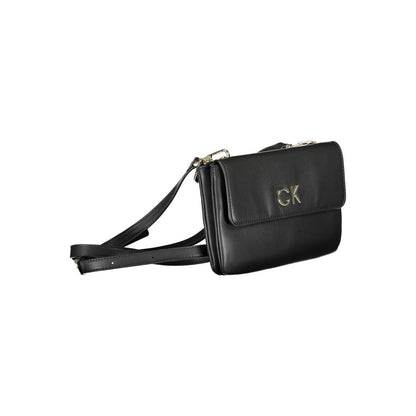 Calvin Klein Schwarze Polyester-Handtasche