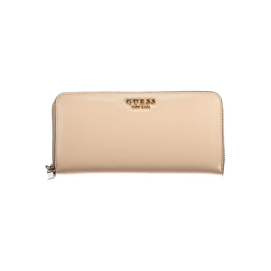 Guess Jeans – Beige Polyethylen-Geldbörse
