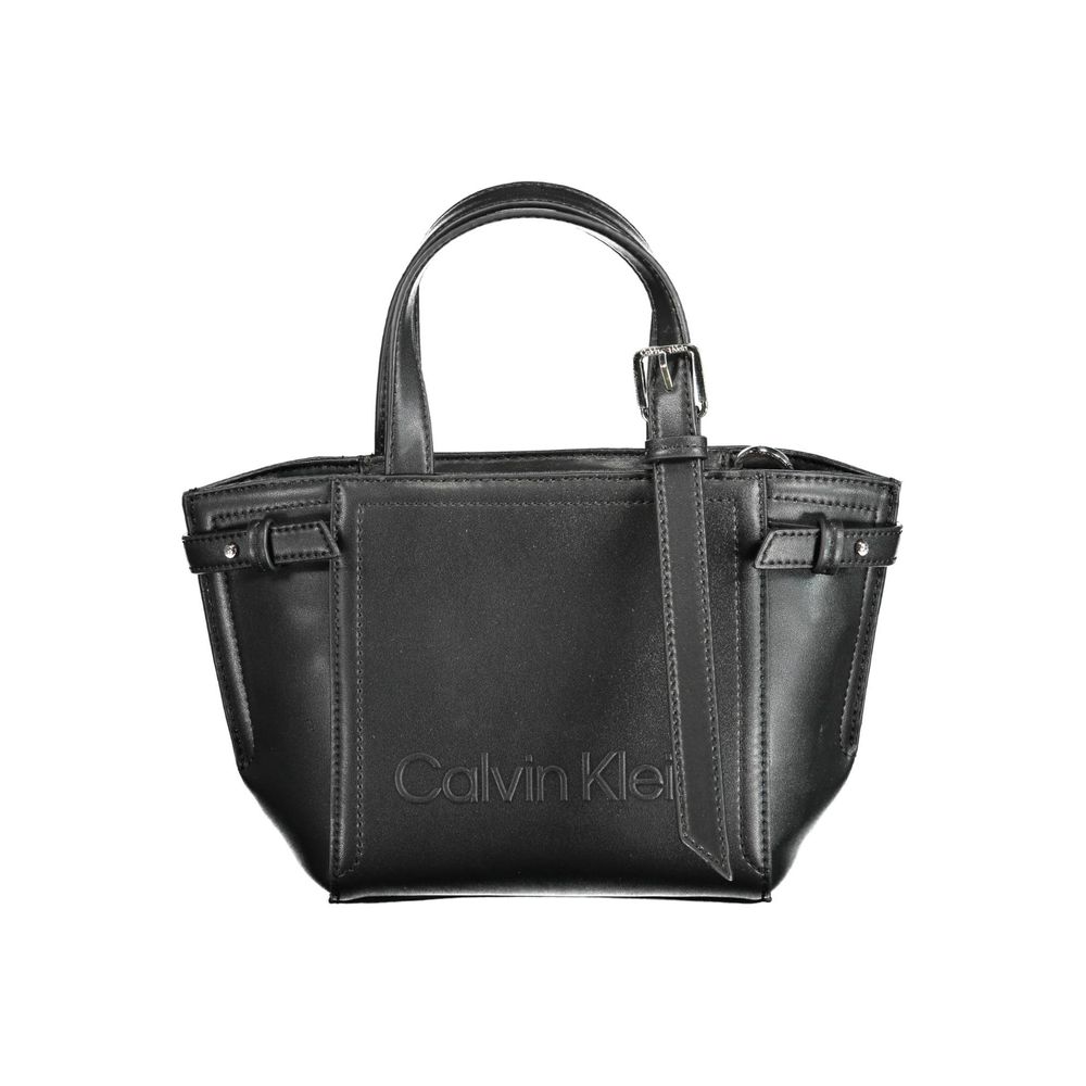 Calvin Klein Schwarze Polyester-Handtasche