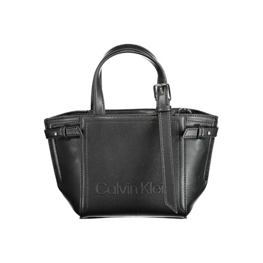 Calvin Klein Schwarze Polyester-Handtasche