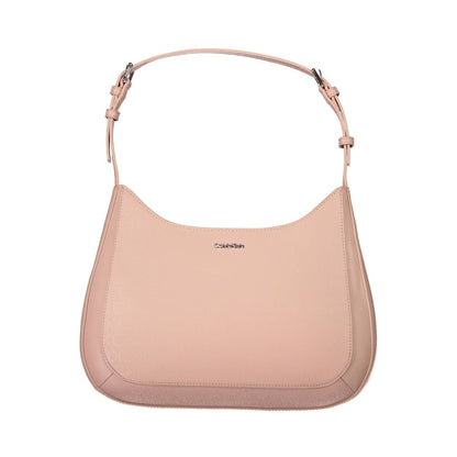 Calvin Klein – Rosafarbene Polyester-Handtasche