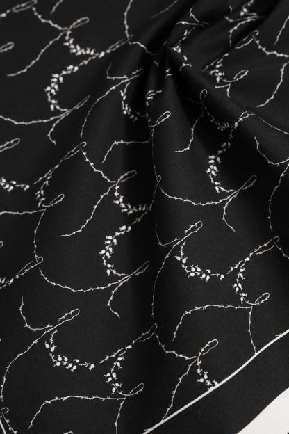 Dolce &amp; Gabbana – Schwarz-weiß bedruckter quadratischer Foulardschal