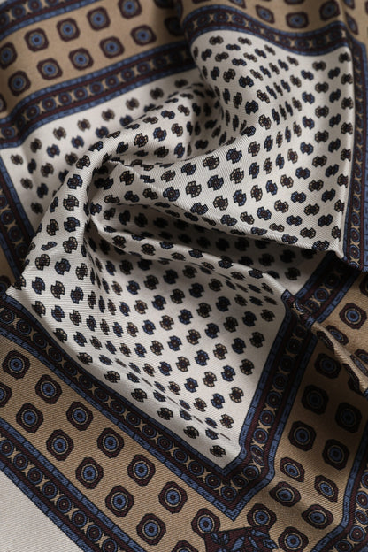 Dolce &amp; Gabbana Mehrfarbig gemusterter quadratischer Foulard-Schal für Herren