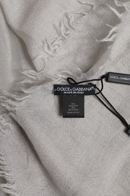 Dolce &amp; Gabbana Grauer DG Crown Halswärmer Wickelschal