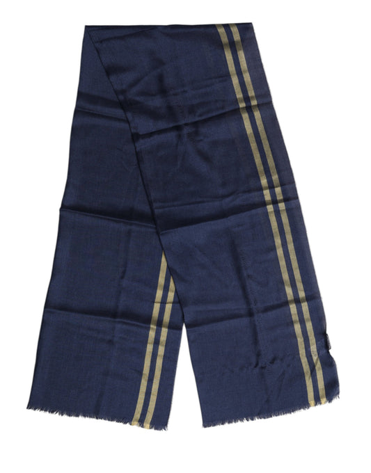 Dolce &amp; Gabbana – Blauer Kaschmir-Halswärmer, Wickelschal