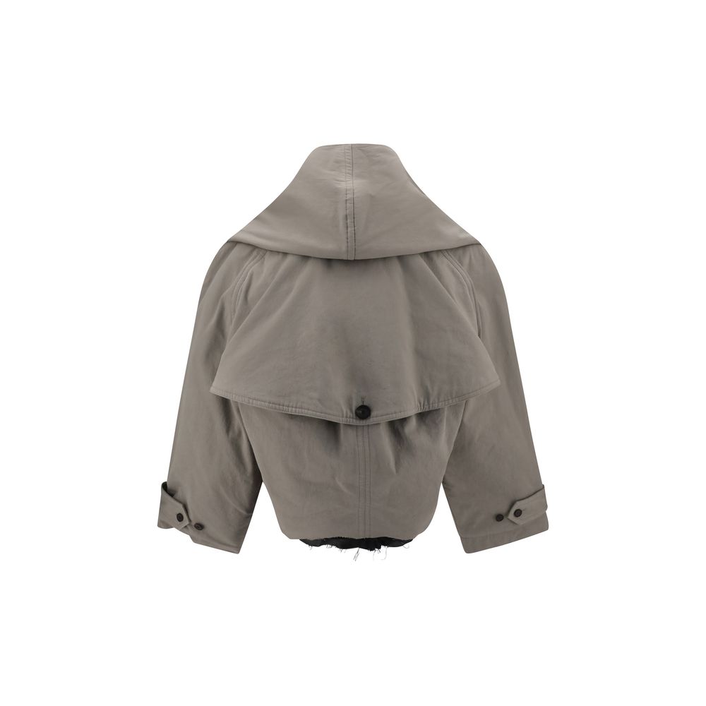 Balenciaga Trenchcoat mit umgekehrter Kapuze