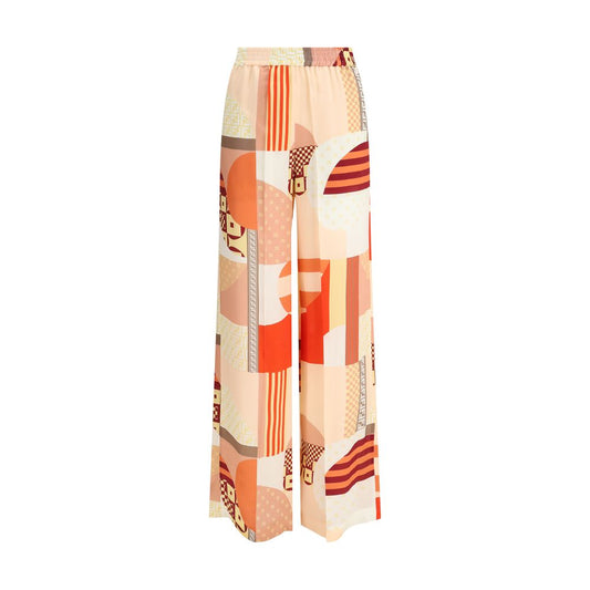 Fendi Patchwork-Print Seidenkrepphose