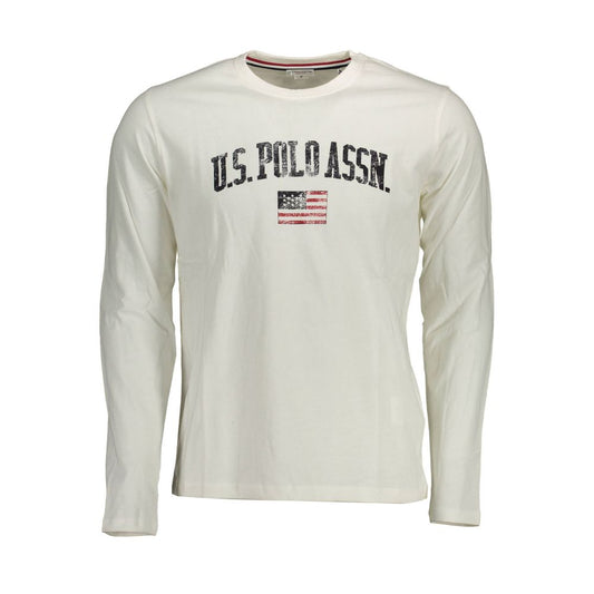 US POLO ASSN. Weißes Baumwoll-T-Shirt