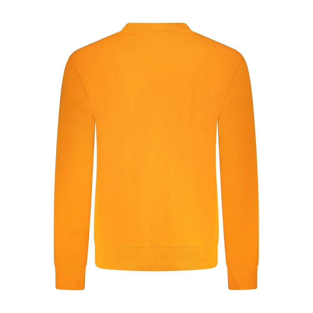 Orangefarbener Baumwollpullover von Hugo Boss