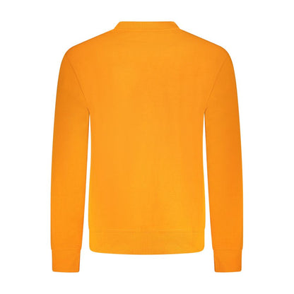 Orangefarbener Baumwollpullover von Hugo Boss