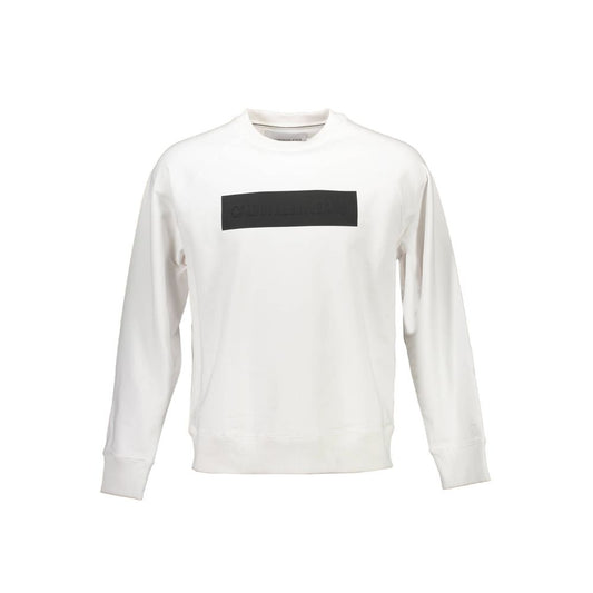 Calvin Klein Unisex-Sweatshirt aus weißer Baumwolle