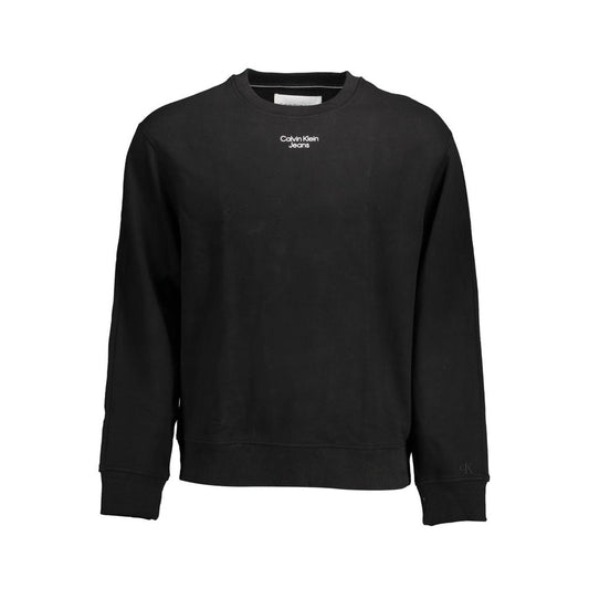 Calvin Klein Herrenpullover aus schwarzer Baumwolle
