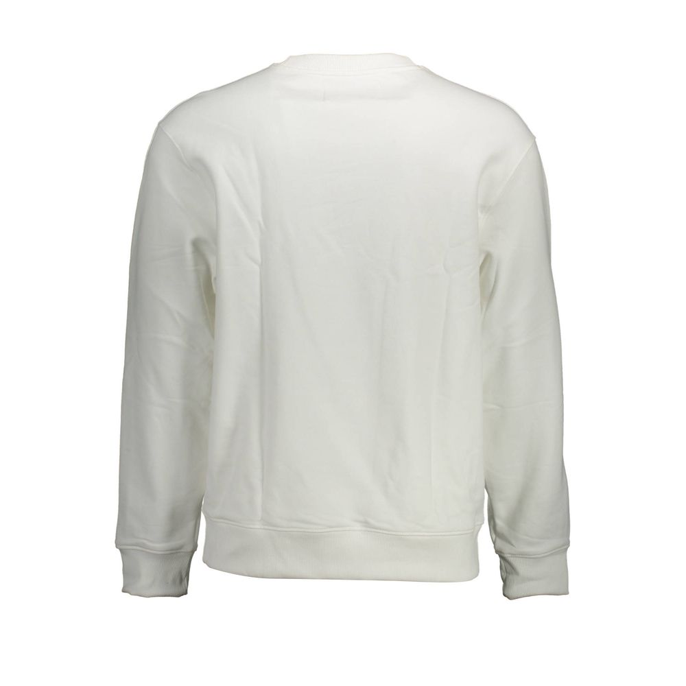 Calvin Klein Weißer Baumwollpullover für Herren