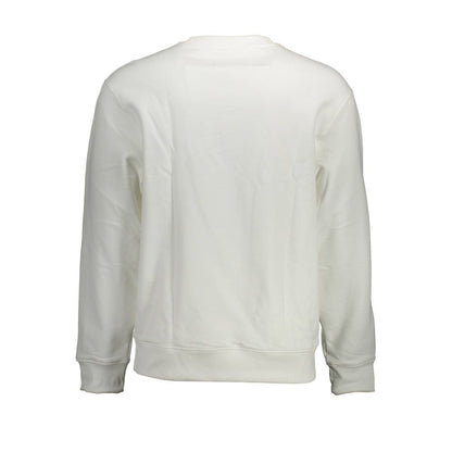 Calvin Klein Weißer Baumwollpullover für Herren