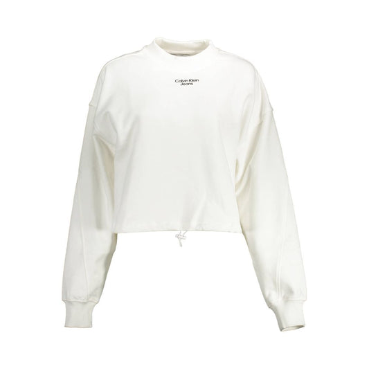 Calvin Klein Weißer Baumwollpullover für Damen
