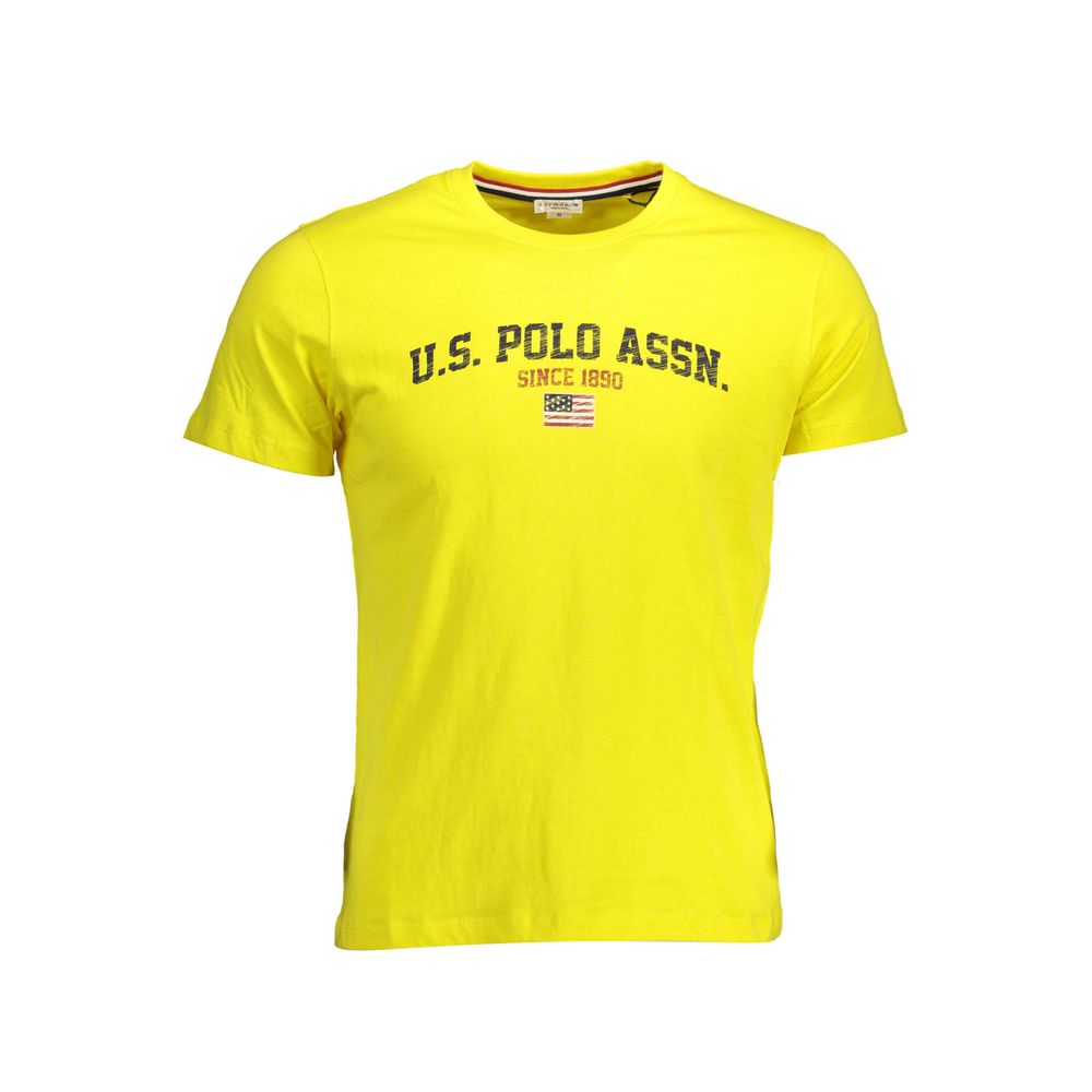 Gelbes Baumwoll-T-Shirt der US POLO ASSN.