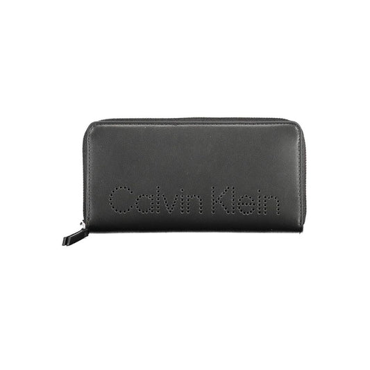 Calvin Klein – Schwarze Polyethylen-Geldbörse