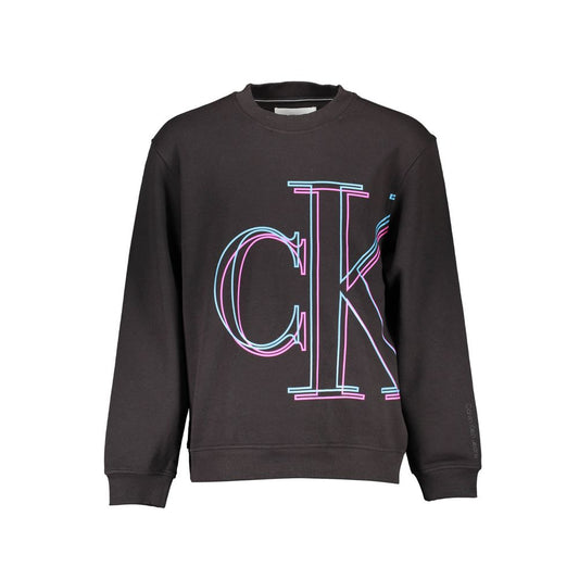 Calvin Klein Herrenpullover aus schwarzer Baumwolle