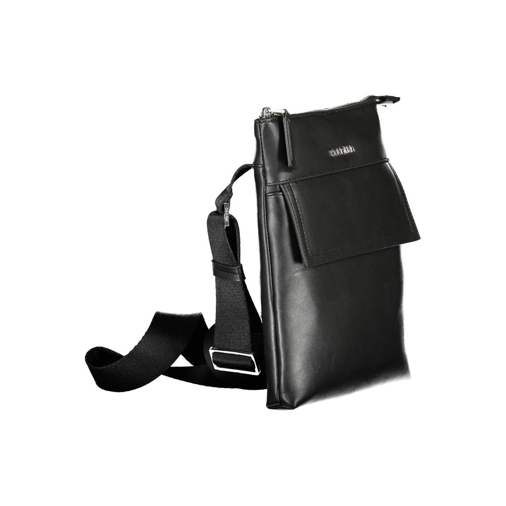 Calvin Klein – Schwarze Polyester-Umhängetasche