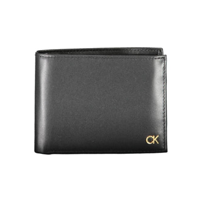 Calvin Klein Schwarze Lederbrieftasche