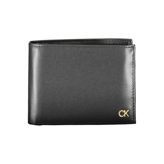 Calvin Klein Schwarze Lederbrieftasche