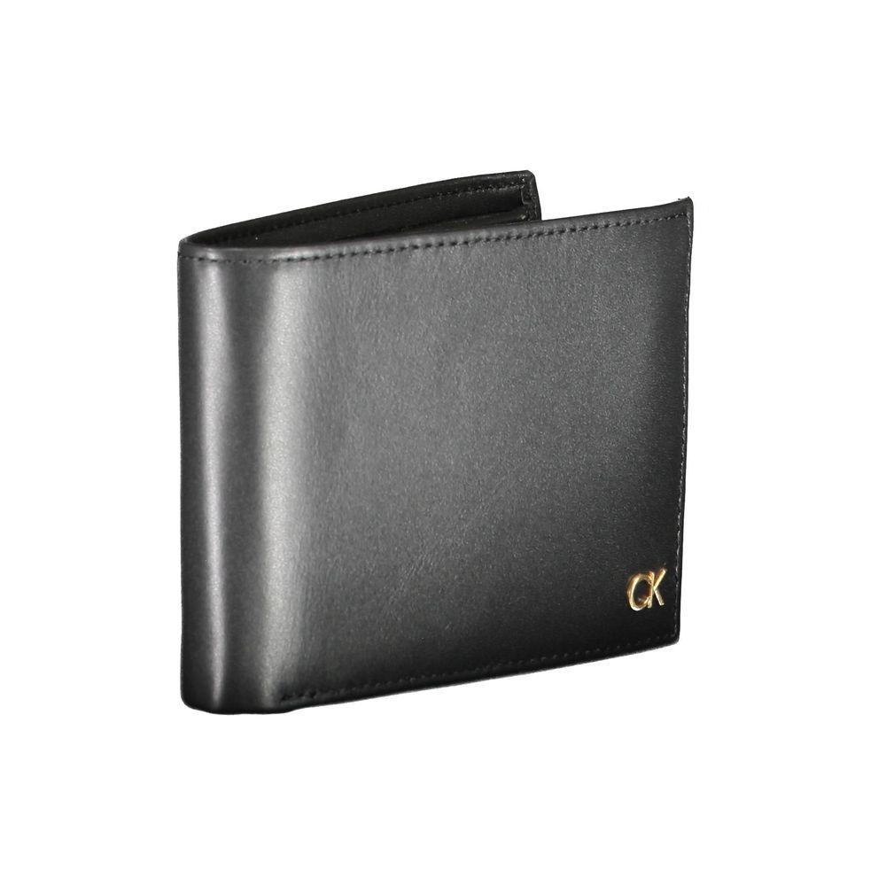 Calvin Klein Schwarze Lederbrieftasche