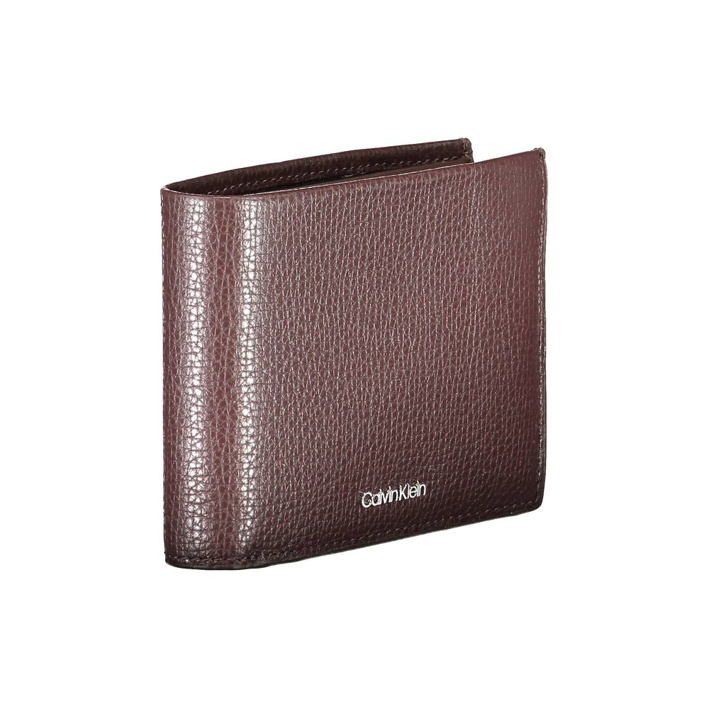 Calvin Klein Braune Lederbrieftasche