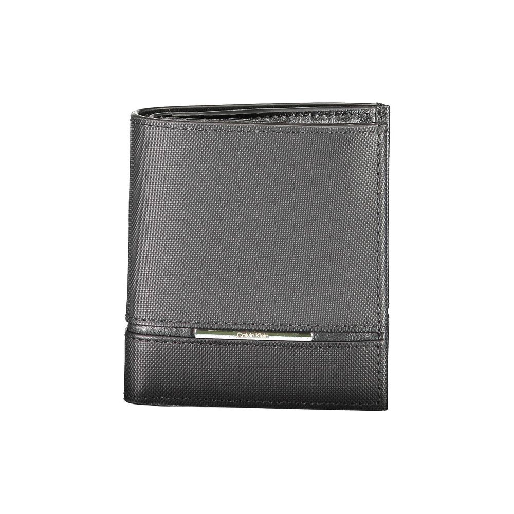 Calvin Klein Schwarze Lederbrieftasche