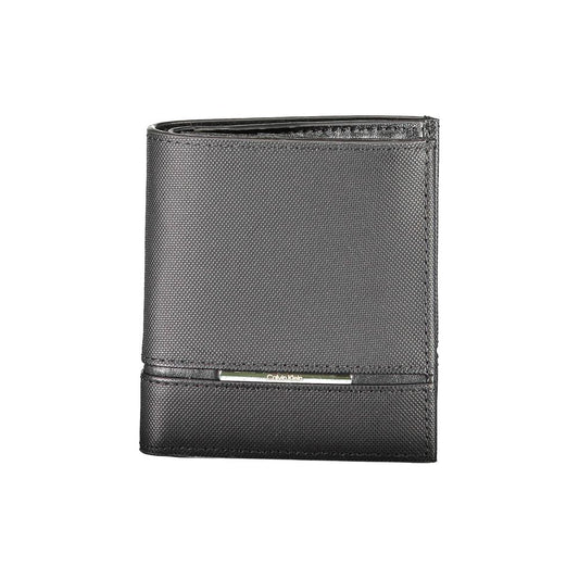 Calvin Klein Schwarze Lederbrieftasche