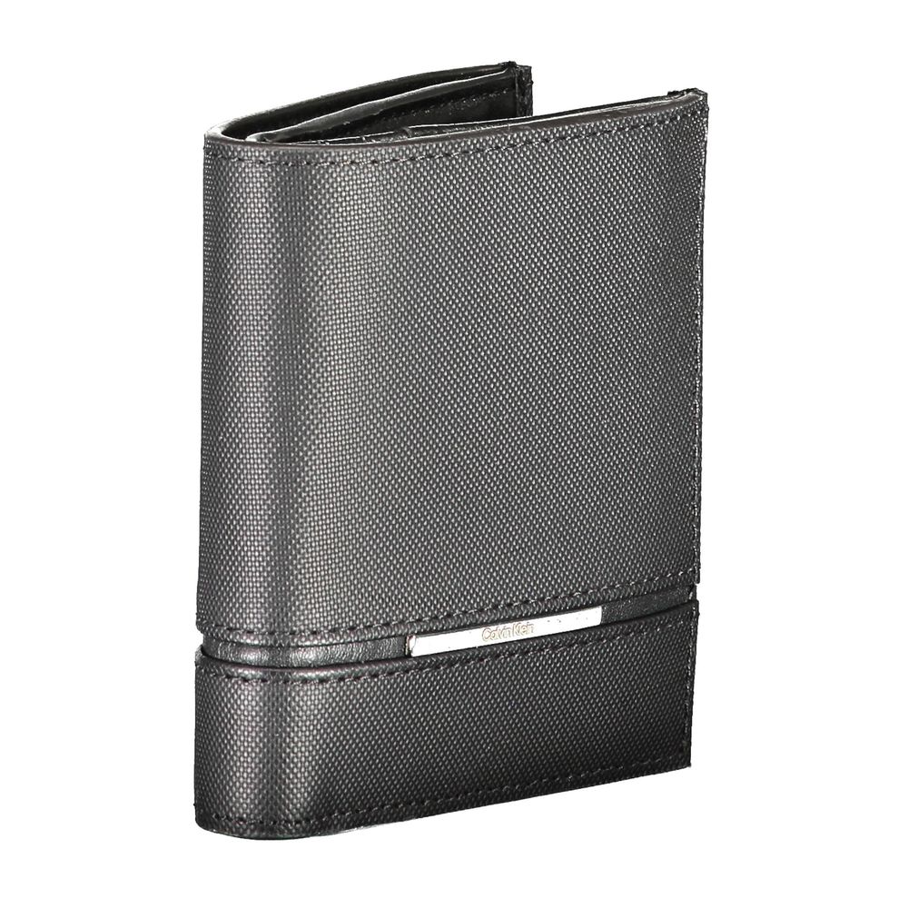 Calvin Klein Schwarze Lederbrieftasche