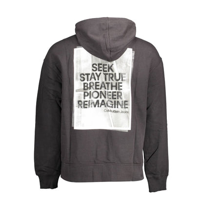 Calvin Klein Herrenpullover aus schwarzer Baumwolle