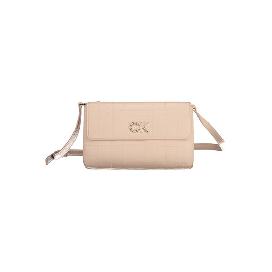 Calvin Klein – Rosafarbene Polyester-Handtasche