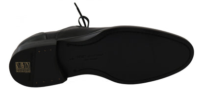 Dolce &amp; Gabbana – Formelle Derby-Schuhe aus schwarzem Leder