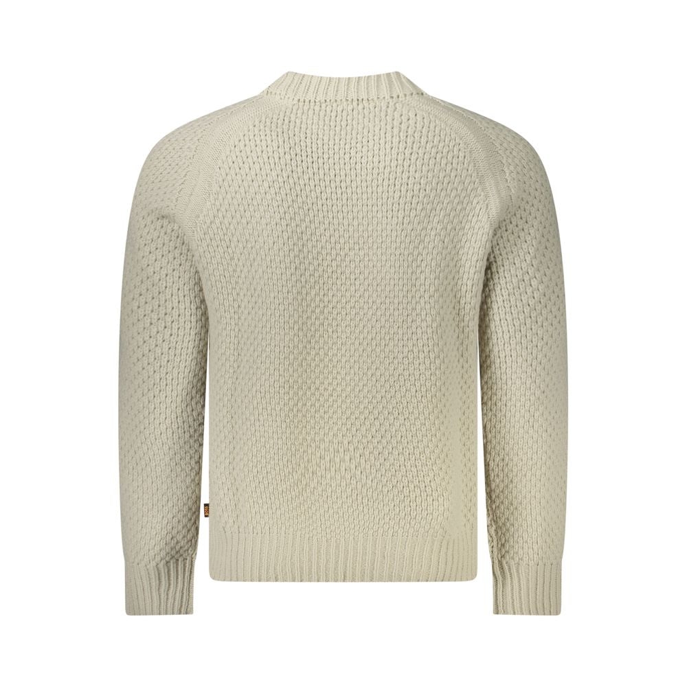 Beigefarbener Wollpullover von Hugo Boss