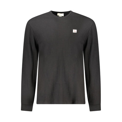 Calvin Klein Herrenpullover aus schwarzer Baumwolle