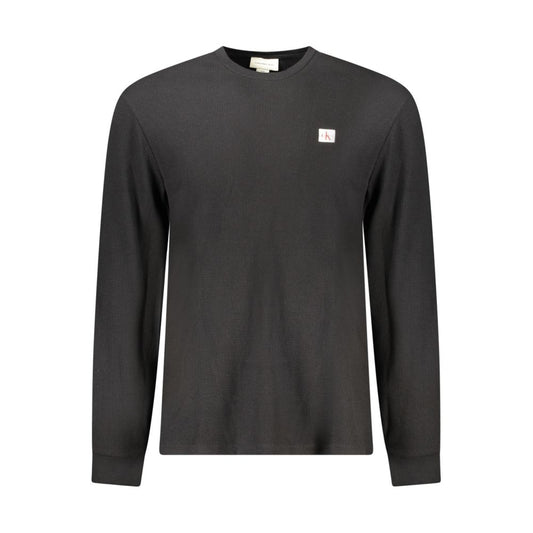 Calvin Klein Herrenpullover aus schwarzer Baumwolle