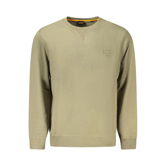Hugo Boss Grüner Baumwollpullover für Herren