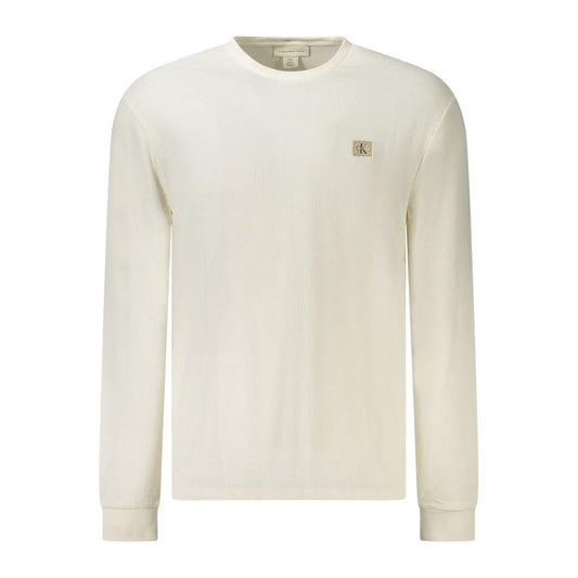 Calvin Klein Weißer Baumwollpullover für Herren
