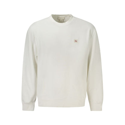 Calvin Klein Weißer Baumwollpullover für Herren
