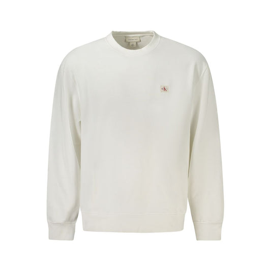 Calvin Klein Weißer Baumwollpullover für Herren